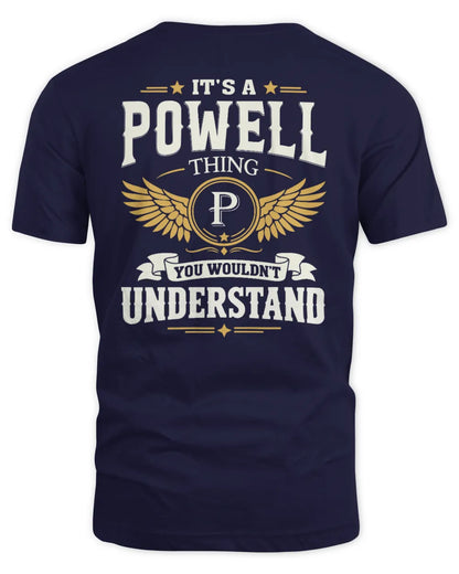 POWELL KT06-M008 It’s a [NAME] Thing – You Wouldn’t Understand | Personalized Vintage T-Shirt - Unisex Standard T-Shirt - Navy