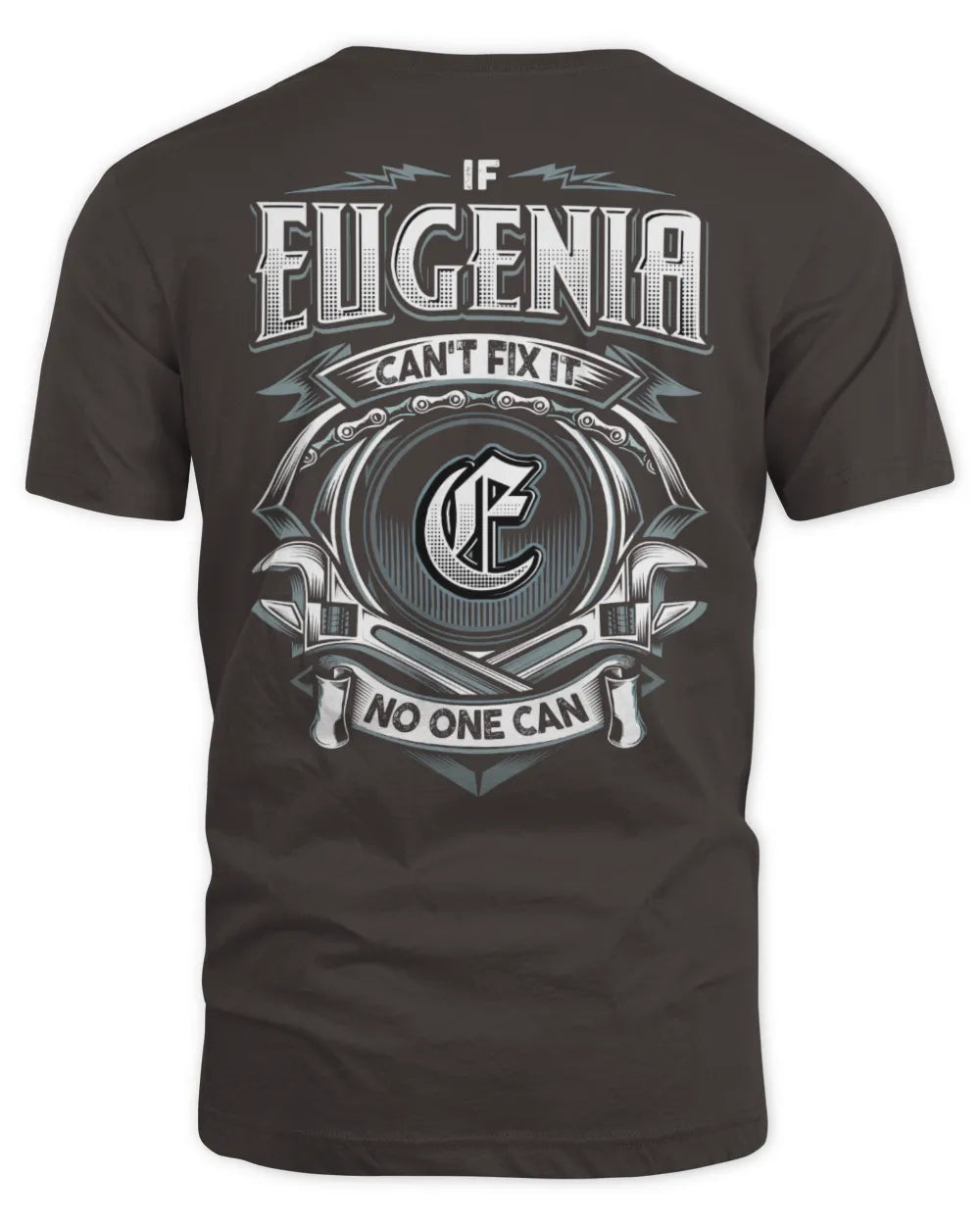 EUGENIA AP81-K4-626 - Personalized Ahmed Quote Apparel “If Ahmed Can't Fix It, No One Can” - Unisex Standard T-Shirt - Dark Chocolate