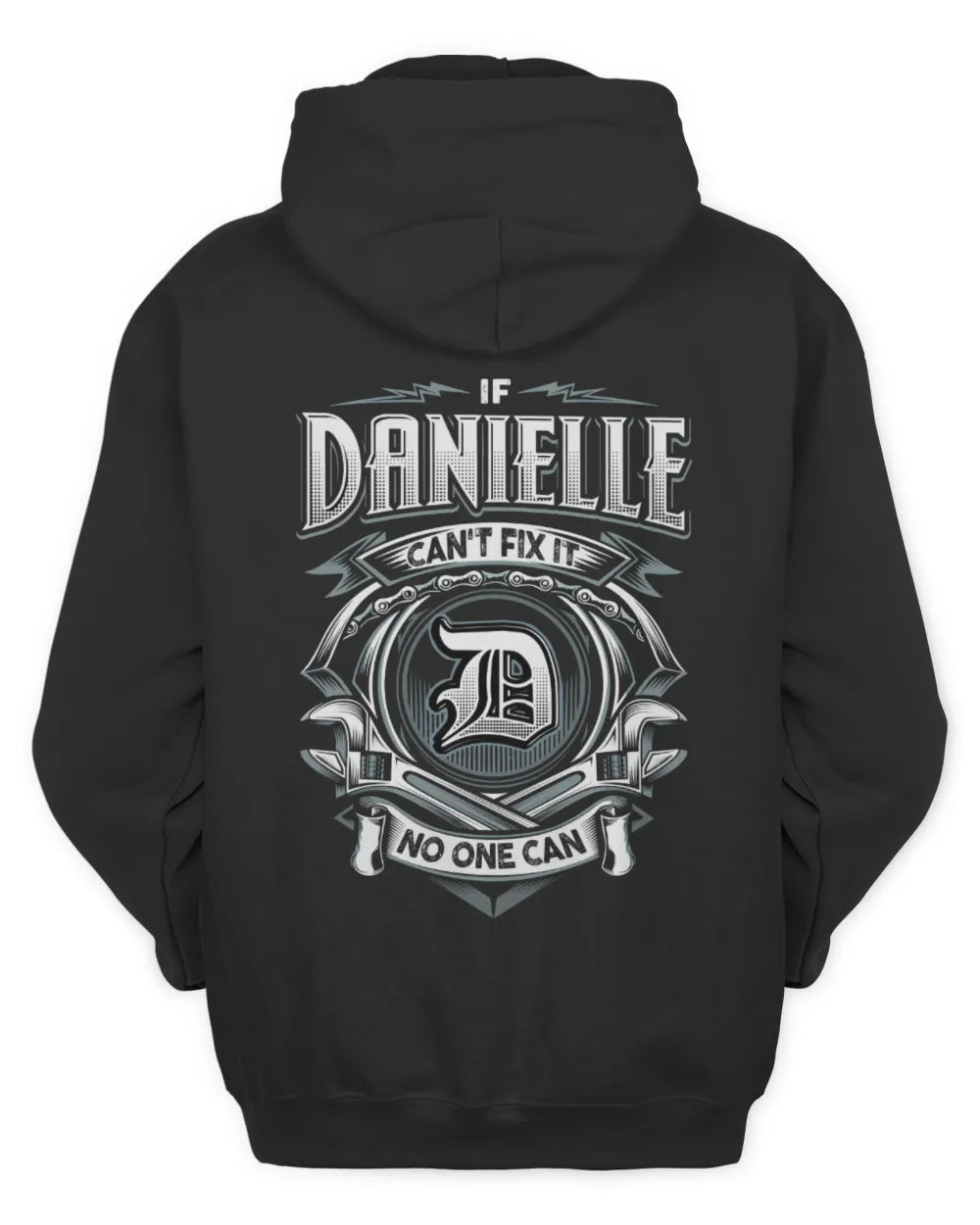 DANIELLE AP81-K4-626 - Personalized Ahmed Quote Apparel “If Ahmed Can't Fix It, No One Can” - Unisex Hoodie - Black