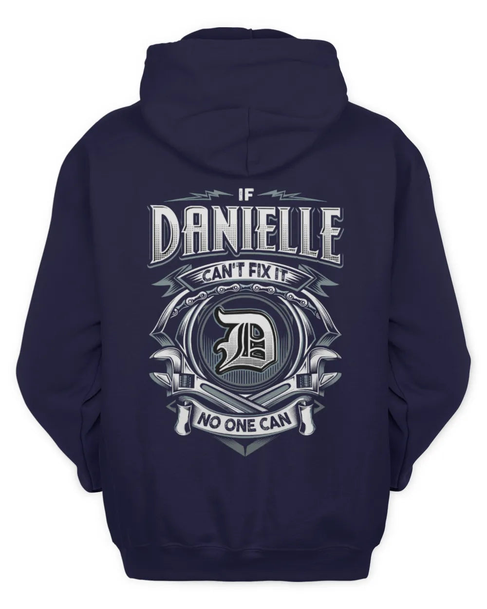 DANIELLE AP81-K4-626 - Personalized Ahmed Quote Apparel “If Ahmed Can't Fix It, No One Can” - Unisex Hoodie - Navy