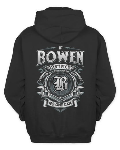 BOWEN AP81-K4-626 - Personalized Ahmed Quote Apparel “If Ahmed Can't Fix It, No One Can” - Unisex Hoodie - Black