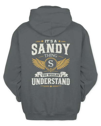 SANDY KT06-M008 It’s a [NAME] Thing – You Wouldn’t Understand | Personalized Vintage T-Shirt - Unisex Hoodie - Charcoal