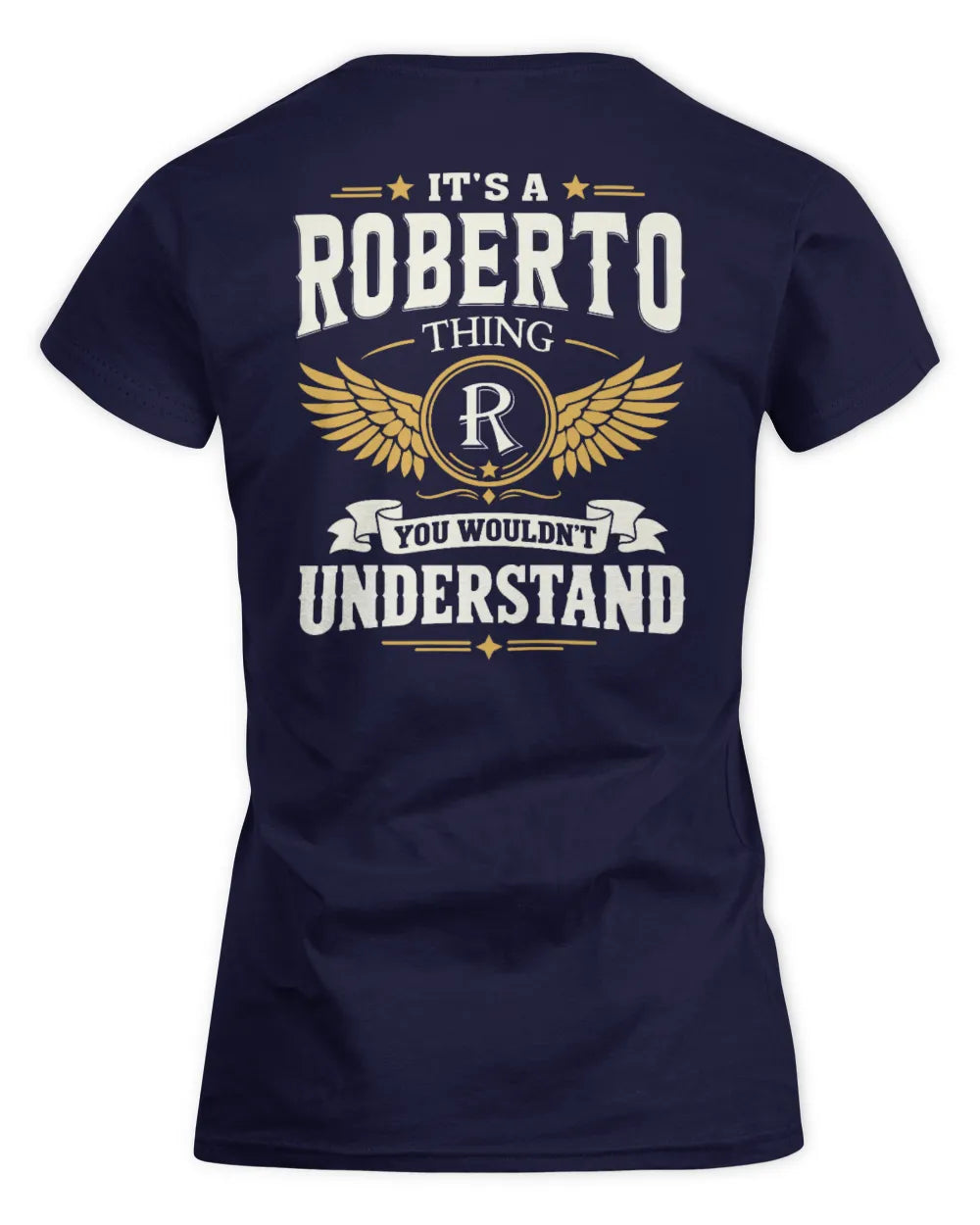 ROBERTO KT06-M008 It’s a [NAME] Thing – You Wouldn’t Understand | Personalized Vintage T-Shirt - Women's Standard T-Shirt - Navy