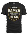 HAMZA NT1-K008 Cross A/An NAME, You Deal With the Whole Clan | Personalized Vintage T-Shirt