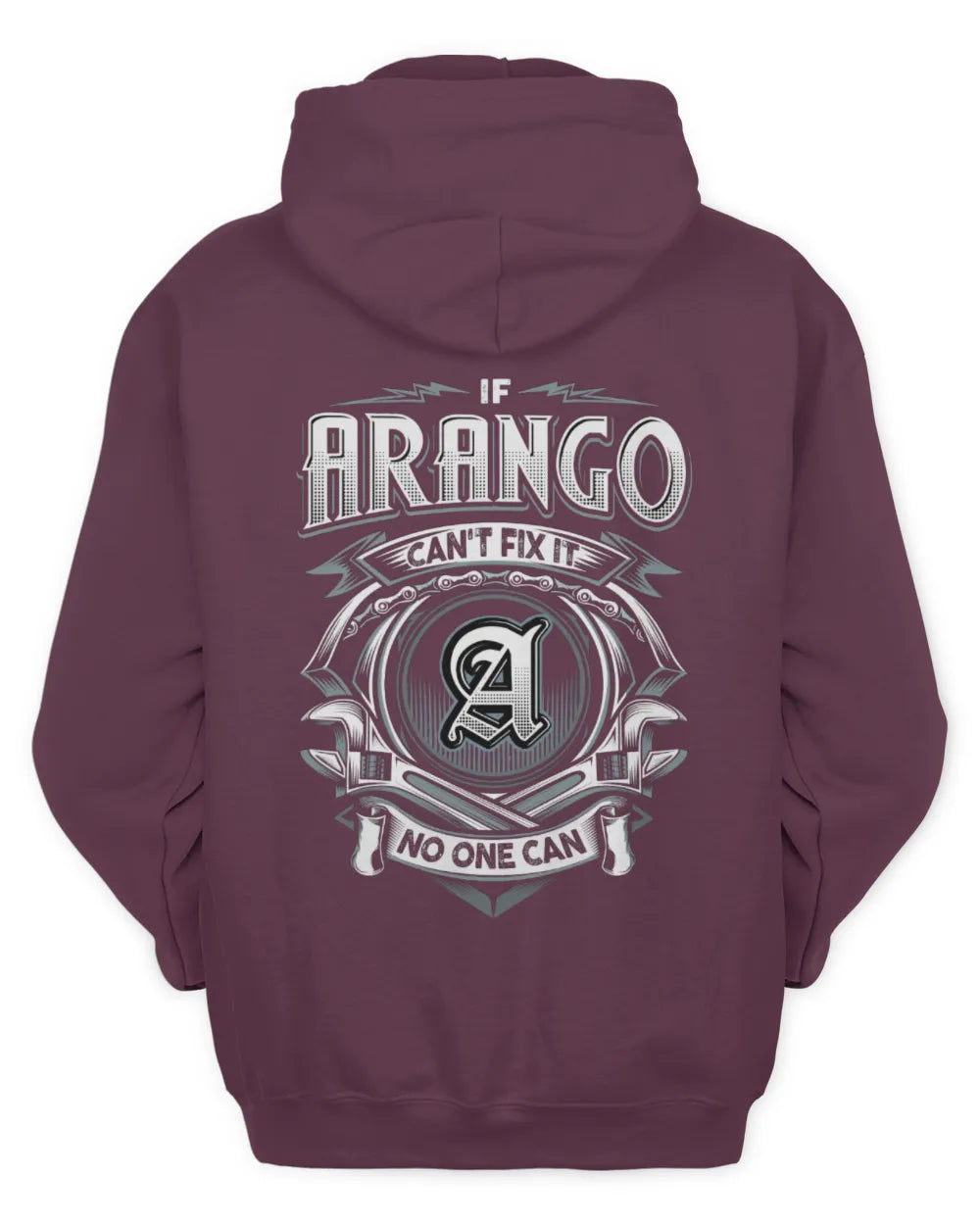 ARANGO AP81-K4-626 - Personalized Ahmed Quote Apparel “If Ahmed Can't Fix It, No One Can” - Unisex Hoodie - Maroon