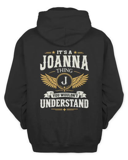 JOANNA KT06-M008 It’s a [NAME] Thing – You Wouldn’t Understand | Personalized Vintage T-Shirt - Unisex Hoodie - Black