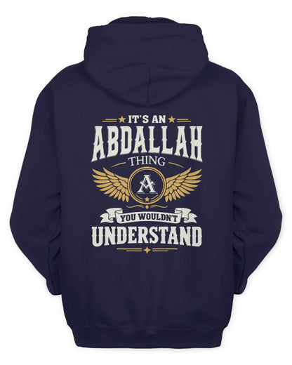 ABDALLAH KT06-M008 It’s a [NAME] Thing – You Wouldn’t Understand | Personalized Vintage T-Shirt - Unisex Hoodie - Navy