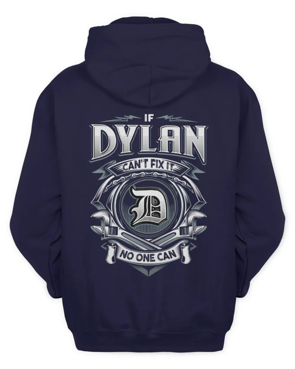 DYLAN AP81-K4-626 - Personalized Ahmed Quote Apparel “If Ahmed Can't Fix It, No One Can” - Unisex Hoodie - Navy