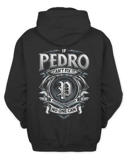 PEDRO AP81-K4-626 - Personalized Ahmed Quote Apparel “If Ahmed Can't Fix It, No One Can” - Unisex Hoodie - Black