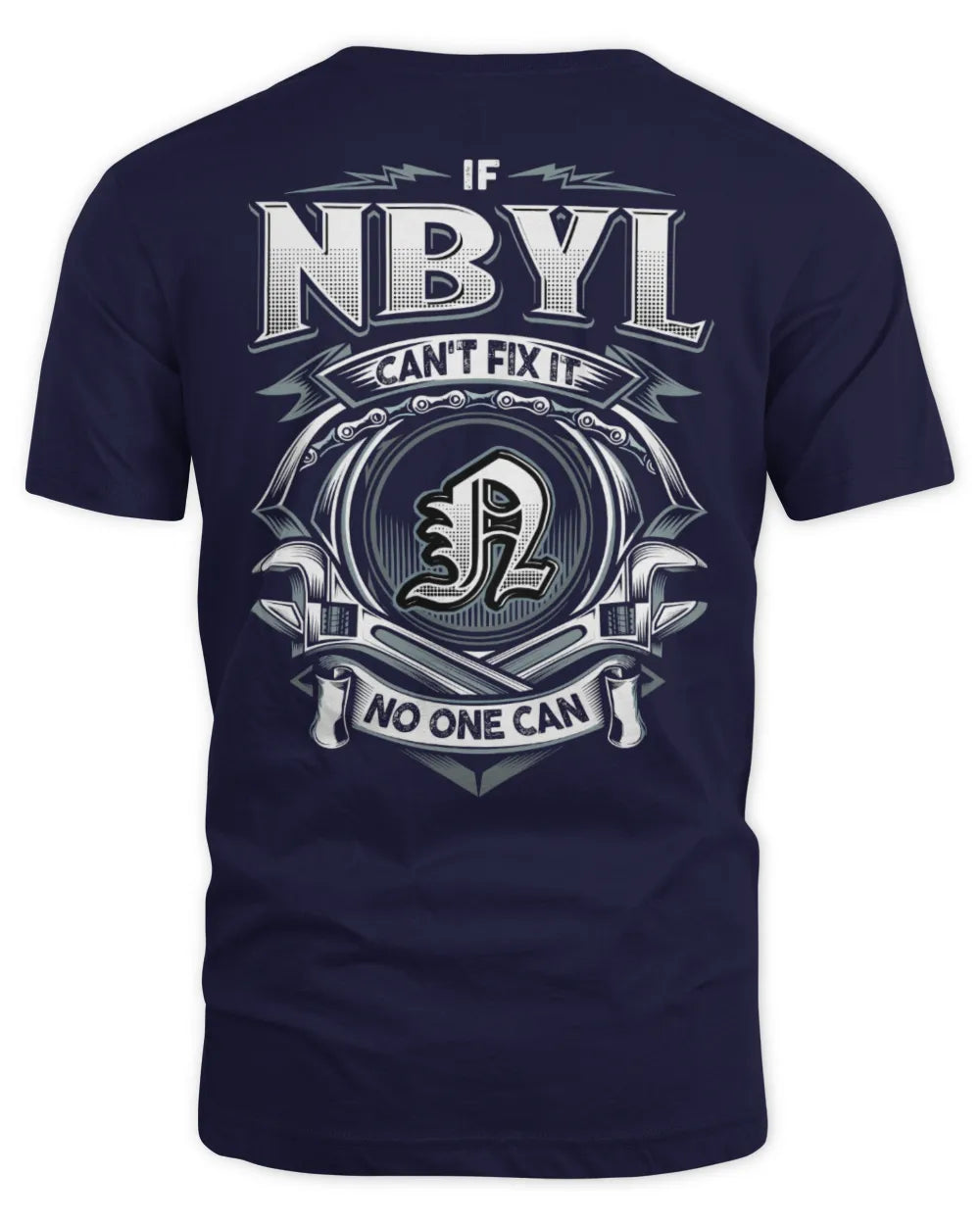 NBYL AP81-K4-626 - Personalized Ahmed Quote Apparel “If Ahmed Can't Fix It, No One Can” - Unisex Standard T-Shirt - Navy