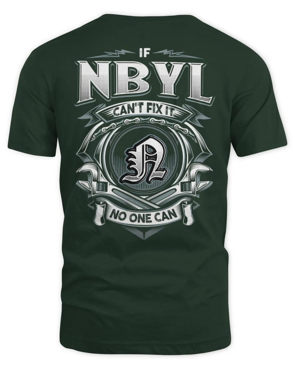 NBYL AP81-K4-626 - Personalized Ahmed Quote Apparel “If Ahmed Can't Fix It, No One Can” - Unisex Standard T-Shirt - Forest Green