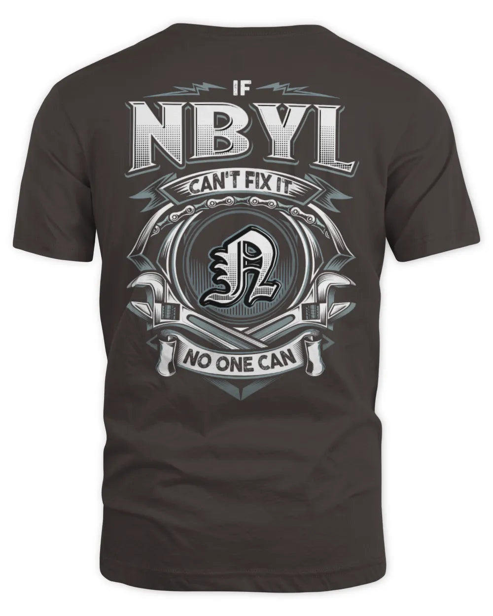 NBYL AP81-K4-626 - Personalized Ahmed Quote Apparel “If Ahmed Can't Fix It, No One Can” - Unisex Standard T-Shirt - Dark Chocolate