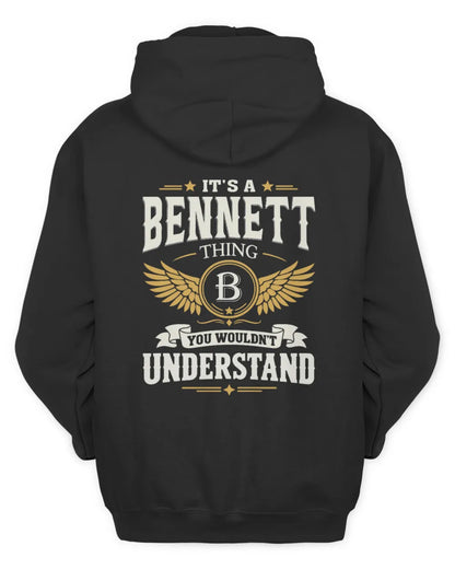 BENNETT KT06-M008 It’s a [NAME] Thing – You Wouldn’t Understand | Personalized Vintage T-Shirt - Unisex Hoodie - Black