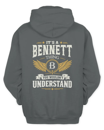 BENNETT KT06-M008 It’s a [NAME] Thing – You Wouldn’t Understand | Personalized Vintage T-Shirt - Unisex Hoodie - Charcoal