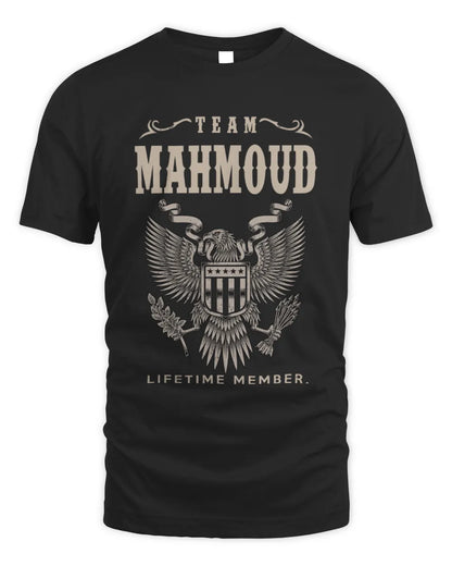 MAHMOUD TP06-K82 – Personalized Classic Style Apparel “Team NAME Lifetime Member” - Unisex Standard T-Shirt - Black