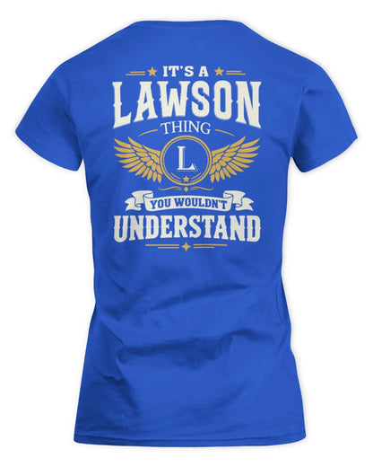 LAWSON KT06-M008 It’s a [NAME] Thing – You Wouldn’t Understand | Personalized Vintage T-Shirt - Women's Standard T-Shirt - Royal