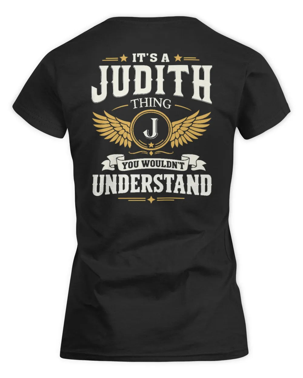 JUDITH KT06-M008 It’s a [NAME] Thing – You Wouldn’t Understand | Personalized Vintage T-Shirt - Women's Standard T-Shirt - Black