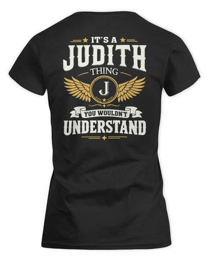 JUDITH KT06-M008 It’s a [NAME] Thing – You Wouldn’t Understand | Personalized Vintage T-Shirt - Women's Standard T-Shirt - Black