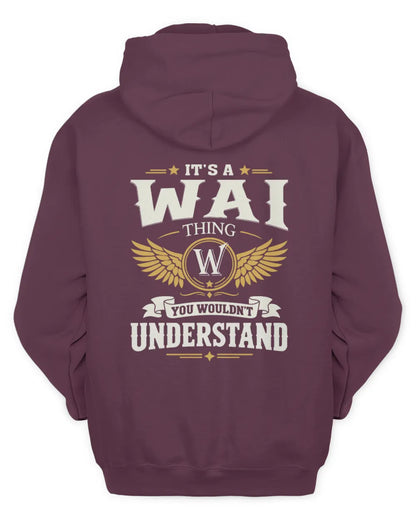 WAI KT06-M008 It’s a [NAME] Thing – You Wouldn’t Understand | Personalized Vintage T-Shirt - Unisex Hoodie - Maroon