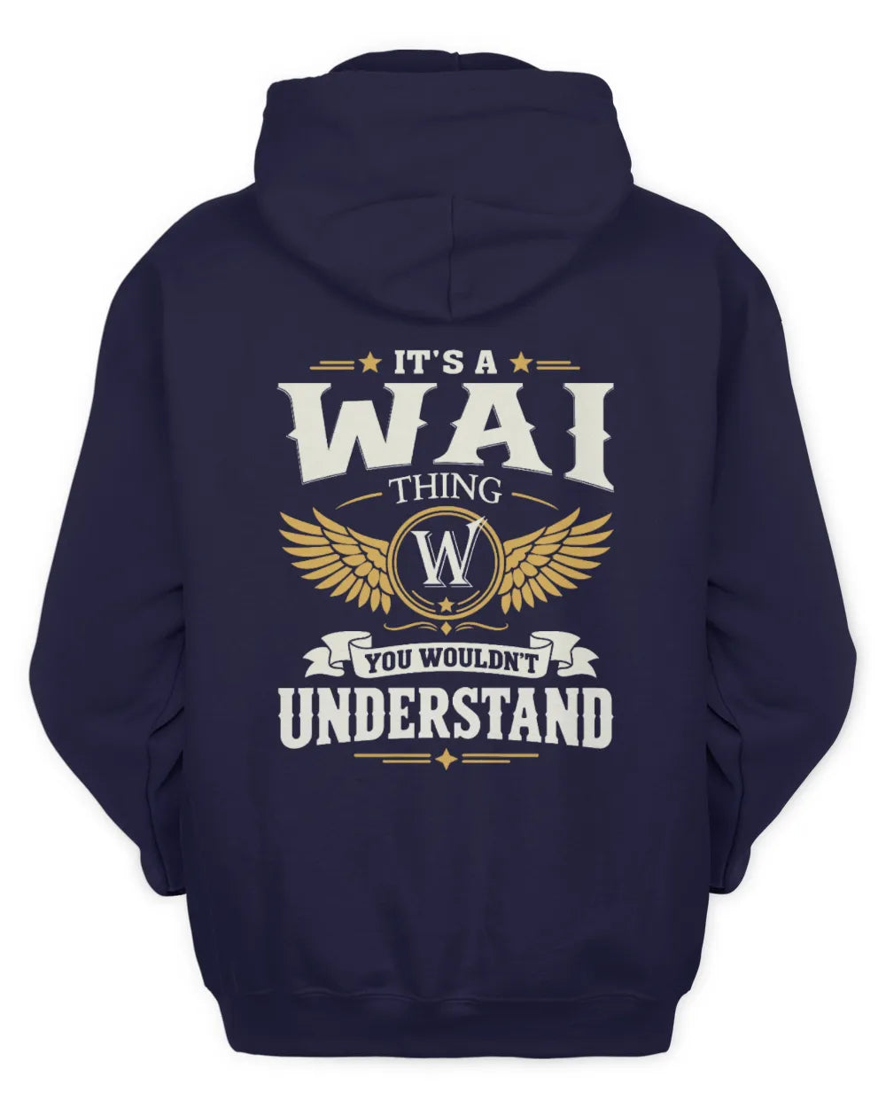 WAI KT06-M008 It’s a [NAME] Thing – You Wouldn’t Understand | Personalized Vintage T-Shirt - Unisex Hoodie - Navy