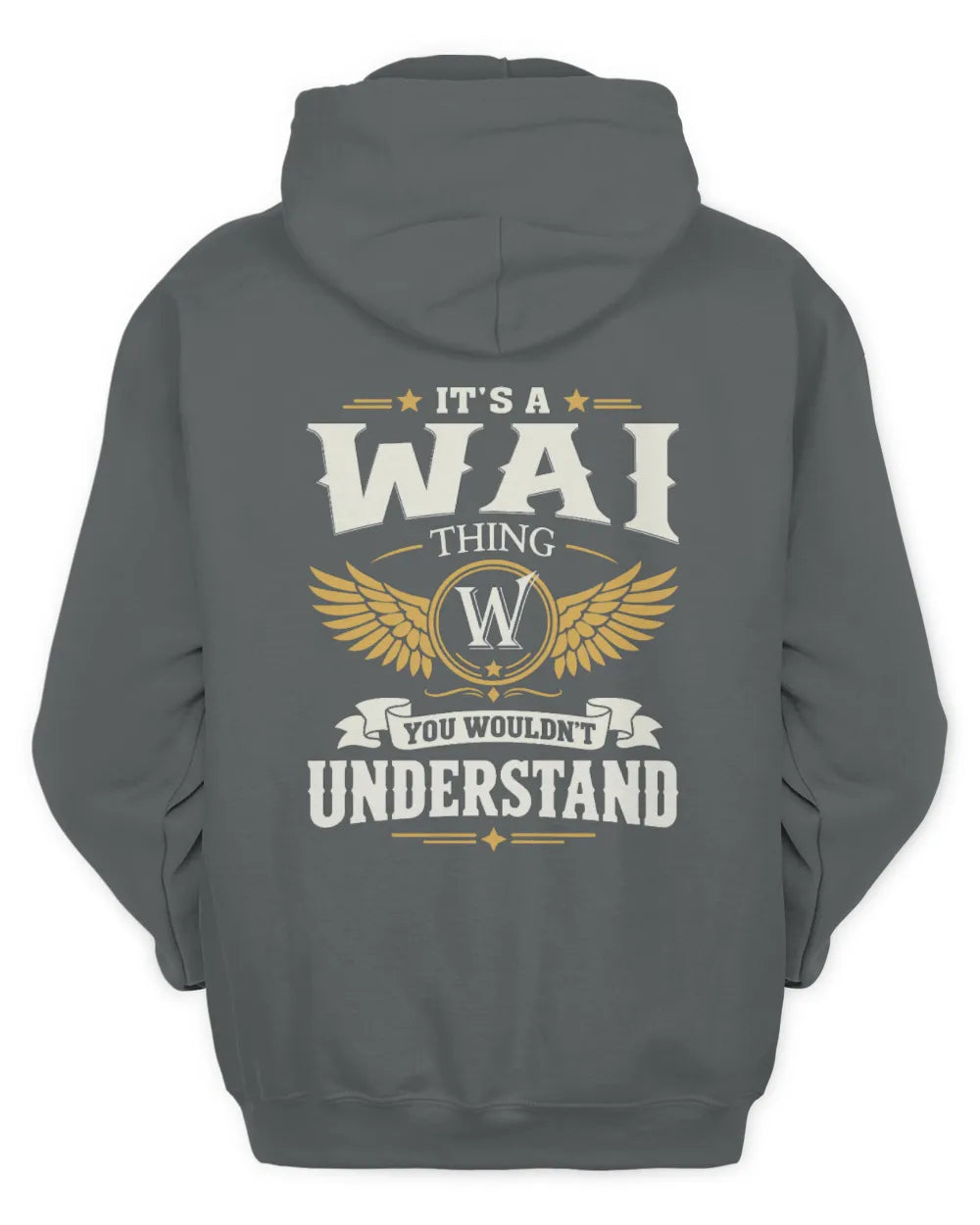 WAI KT06-M008 It’s a [NAME] Thing – You Wouldn’t Understand | Personalized Vintage T-Shirt - Unisex Hoodie - Charcoal