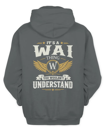 WAI KT06-M008 It’s a [NAME] Thing – You Wouldn’t Understand | Personalized Vintage T-Shirt - Unisex Hoodie - Charcoal