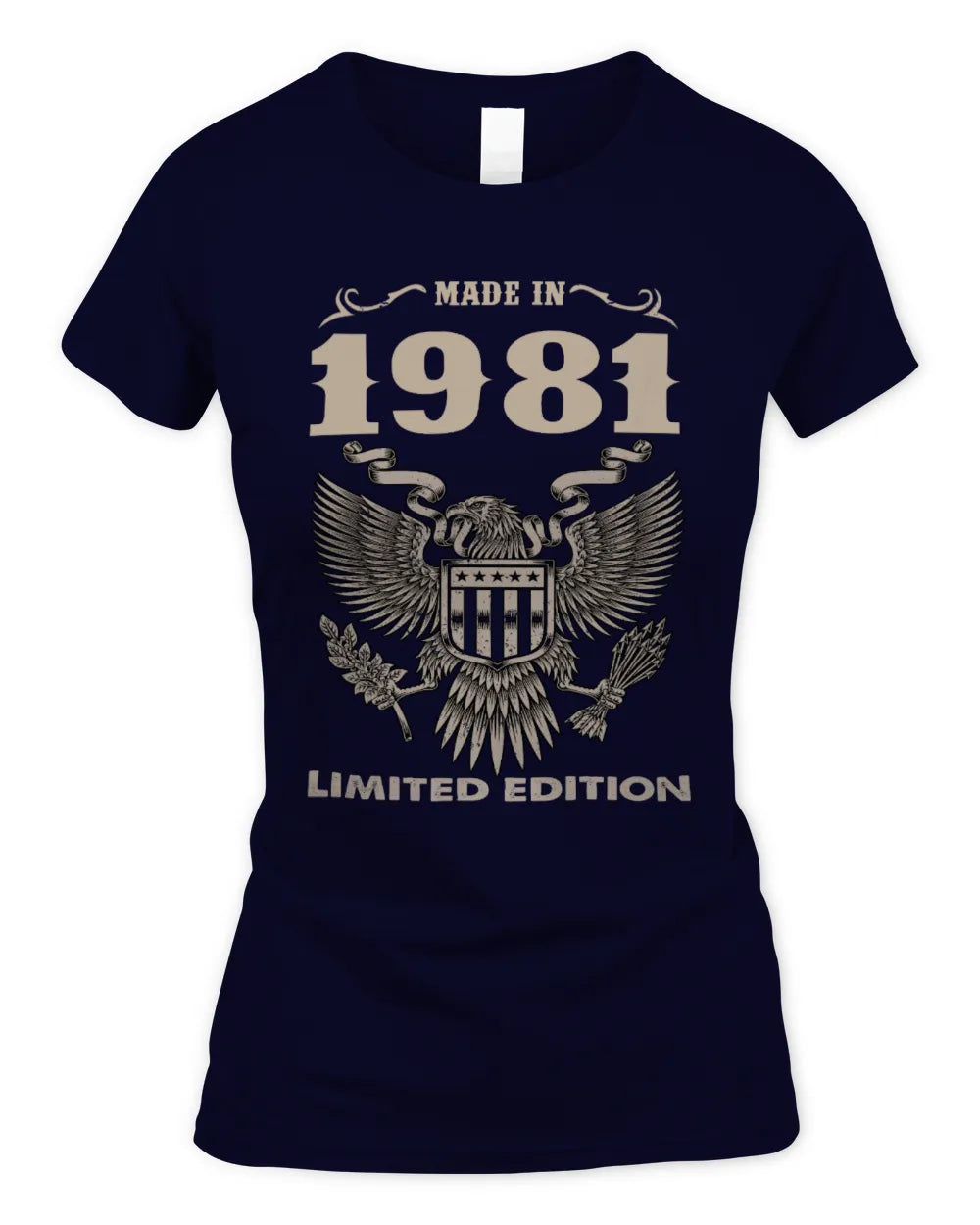1981 HH89-K2 – Classic Birth Year Limited Edition T-Shirt - Women's Standard T-Shirt - Navy