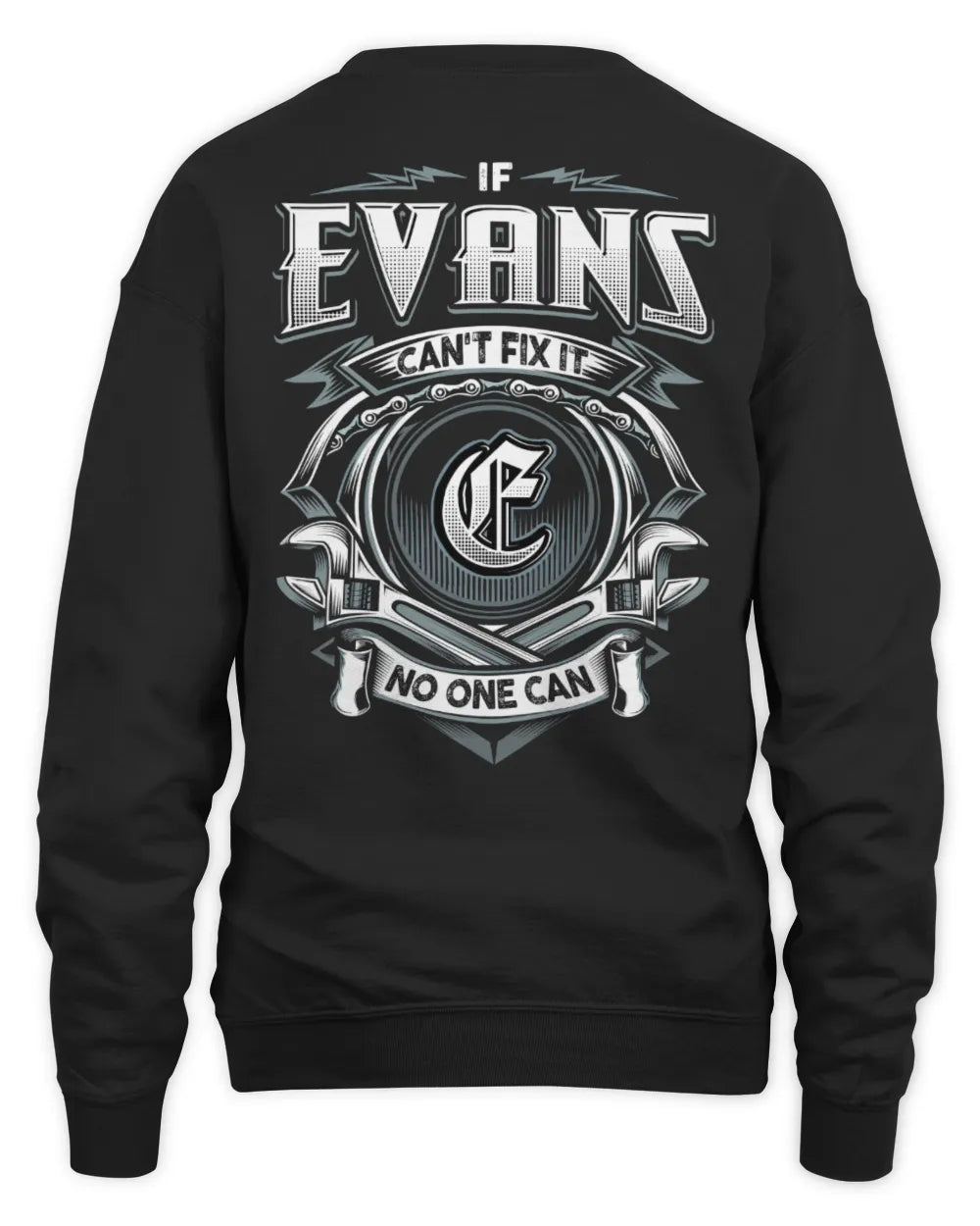 EVANS AP81-K4-626 - Personalized Ahmed Quote Apparel “If Ahmed Can't Fix It, No One Can” - Unisex Sweatshirt - Black
