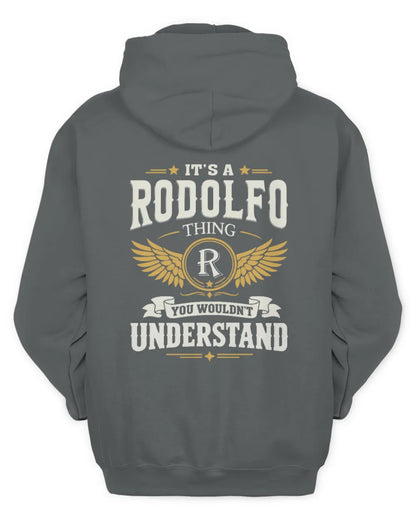 RODOLFO KT06-M008 It’s a [NAME] Thing – You Wouldn’t Understand | Personalized Vintage T-Shirt - Unisex Hoodie - Charcoal