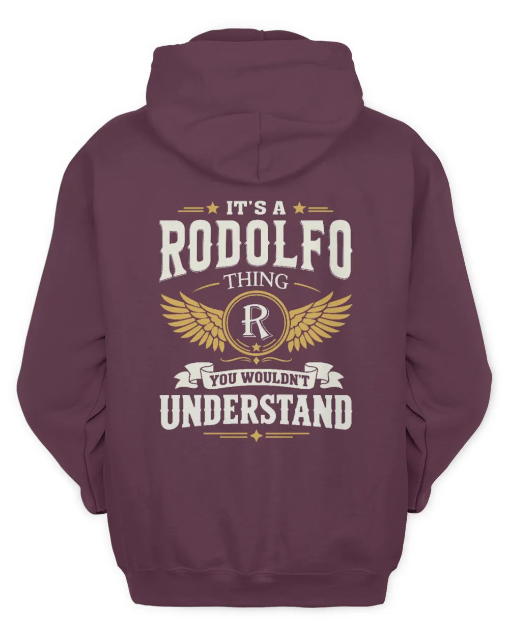 RODOLFO KT06-M008 It’s a [NAME] Thing – You Wouldn’t Understand | Personalized Vintage T-Shirt - Unisex Hoodie - Maroon