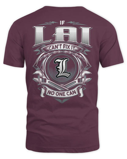 LAI AP81-K4-626 - Personalized Ahmed Quote Apparel “If Ahmed Can't Fix It, No One Can” - Unisex Standard T-Shirt - Maroon