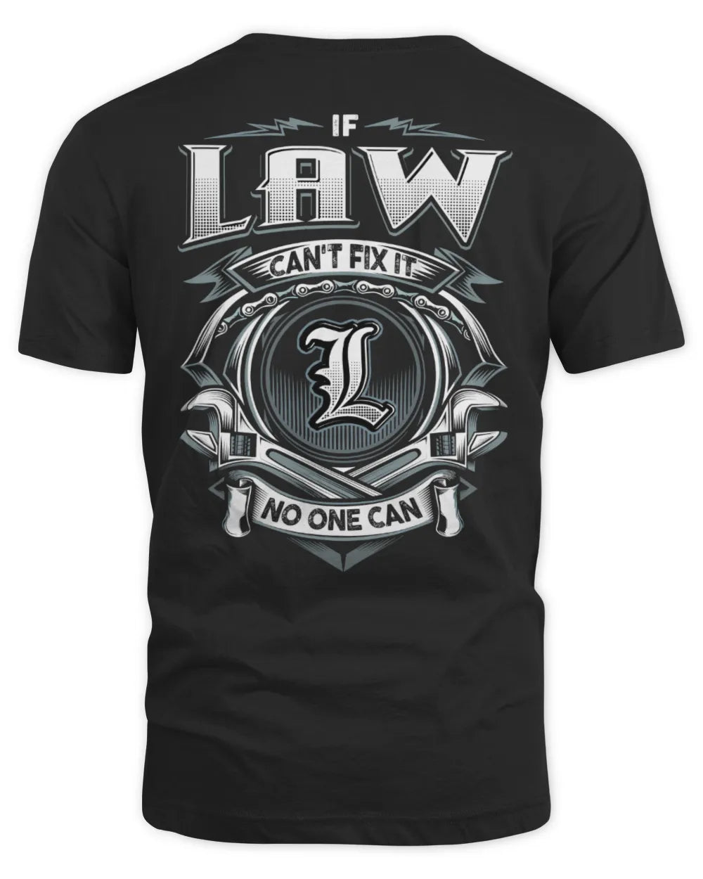 LAW AP81-K4-626 - Personalized Ahmed Quote Apparel “If Ahmed Can't Fix It, No One Can” - Unisex Standard T-Shirt - Black
