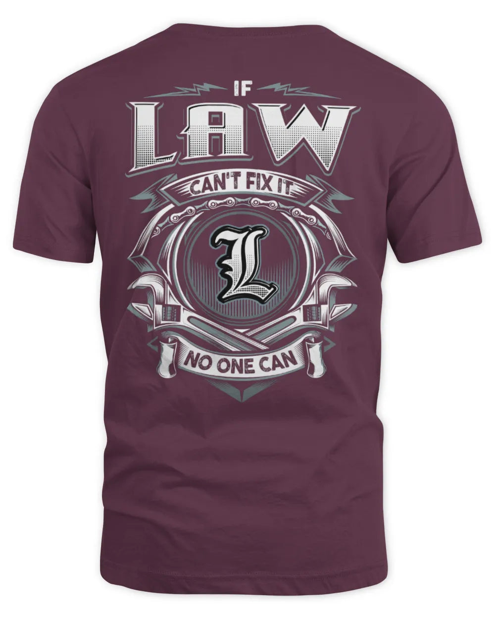 LAW AP81-K4-626 - Personalized Ahmed Quote Apparel “If Ahmed Can't Fix It, No One Can” - Unisex Standard T-Shirt - Maroon