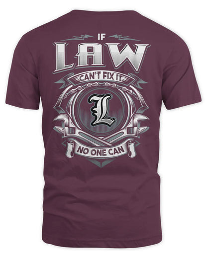 LAW AP81-K4-626 - Personalized Ahmed Quote Apparel “If Ahmed Can't Fix It, No One Can” - Unisex Standard T-Shirt - Maroon