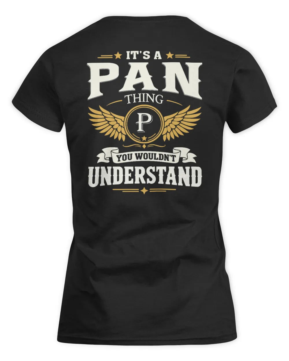 PAN KT06-M008 It’s a [NAME] Thing – You Wouldn’t Understand | Personalized Vintage T-Shirt - Women's Standard T-Shirt - Black