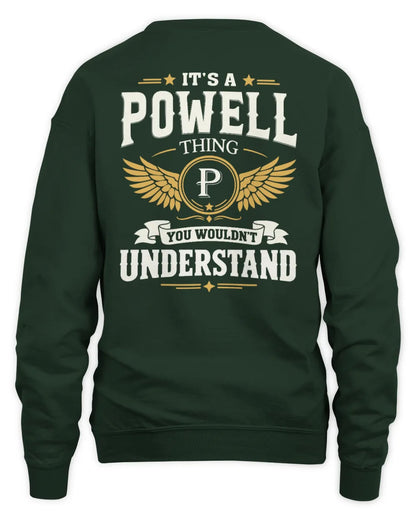 POWELL KT06-M008 It’s a [NAME] Thing – You Wouldn’t Understand | Personalized Vintage T-Shirt - Unisex Sweatshirt - Forest Green