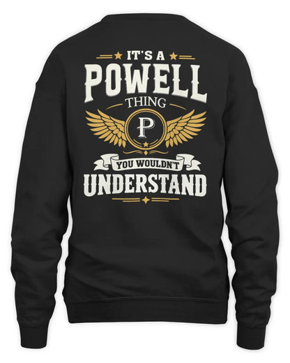POWELL KT06-M008 It’s a [NAME] Thing – You Wouldn’t Understand | Personalized Vintage T-Shirt - Unisex Sweatshirt - Black