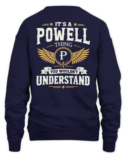 POWELL KT06-M008 It’s a [NAME] Thing – You Wouldn’t Understand | Personalized Vintage T-Shirt - Unisex Sweatshirt - Navy