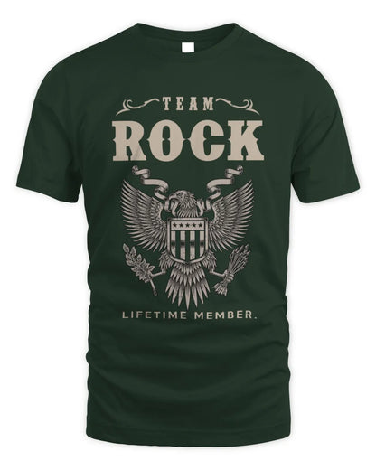 ROCK TP06-K82 – Personalized Classic Style Apparel “Team NAME Lifetime Member” - Unisex Standard T-Shirt - Forest Green