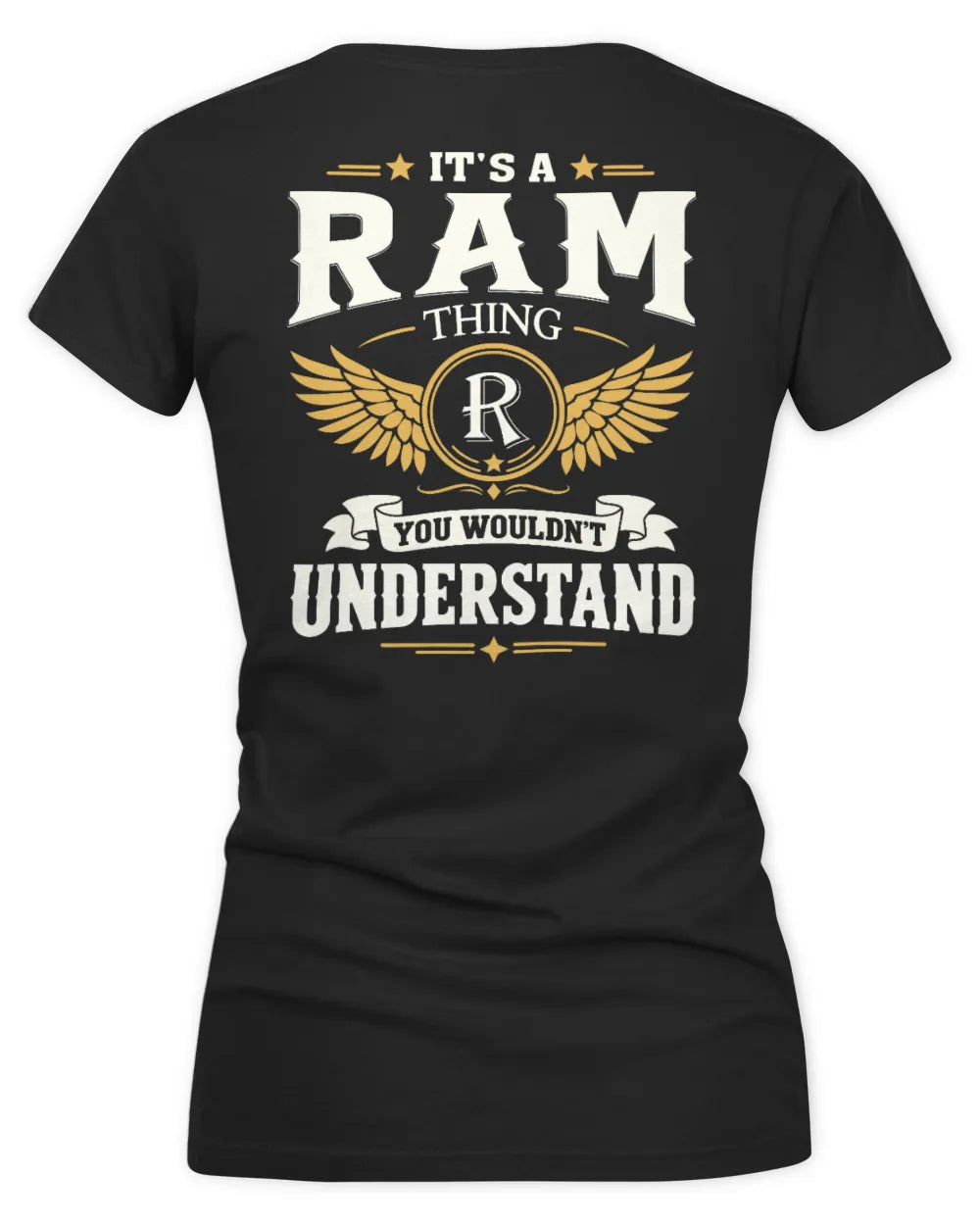 RAM KT06-M008 It’s a [NAME] Thing – You Wouldn’t Understand | Personalized Vintage T-Shirt - Women's V-Neck T-Shirt - Black