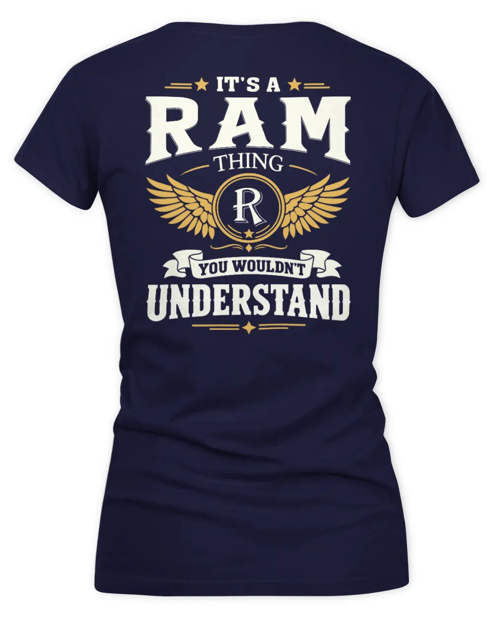 RAM KT06-M008 It’s a [NAME] Thing – You Wouldn’t Understand | Personalized Vintage T-Shirt - Women's V-Neck T-Shirt - Navy