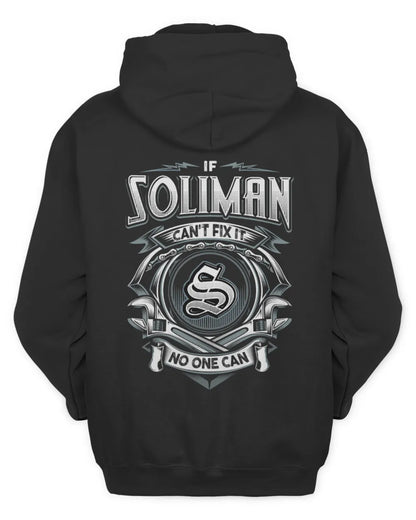 SOLIMAN AP81-K4-626 - Personalized Ahmed Quote Apparel “If Ahmed Can't Fix It, No One Can” - Unisex Hoodie - Black