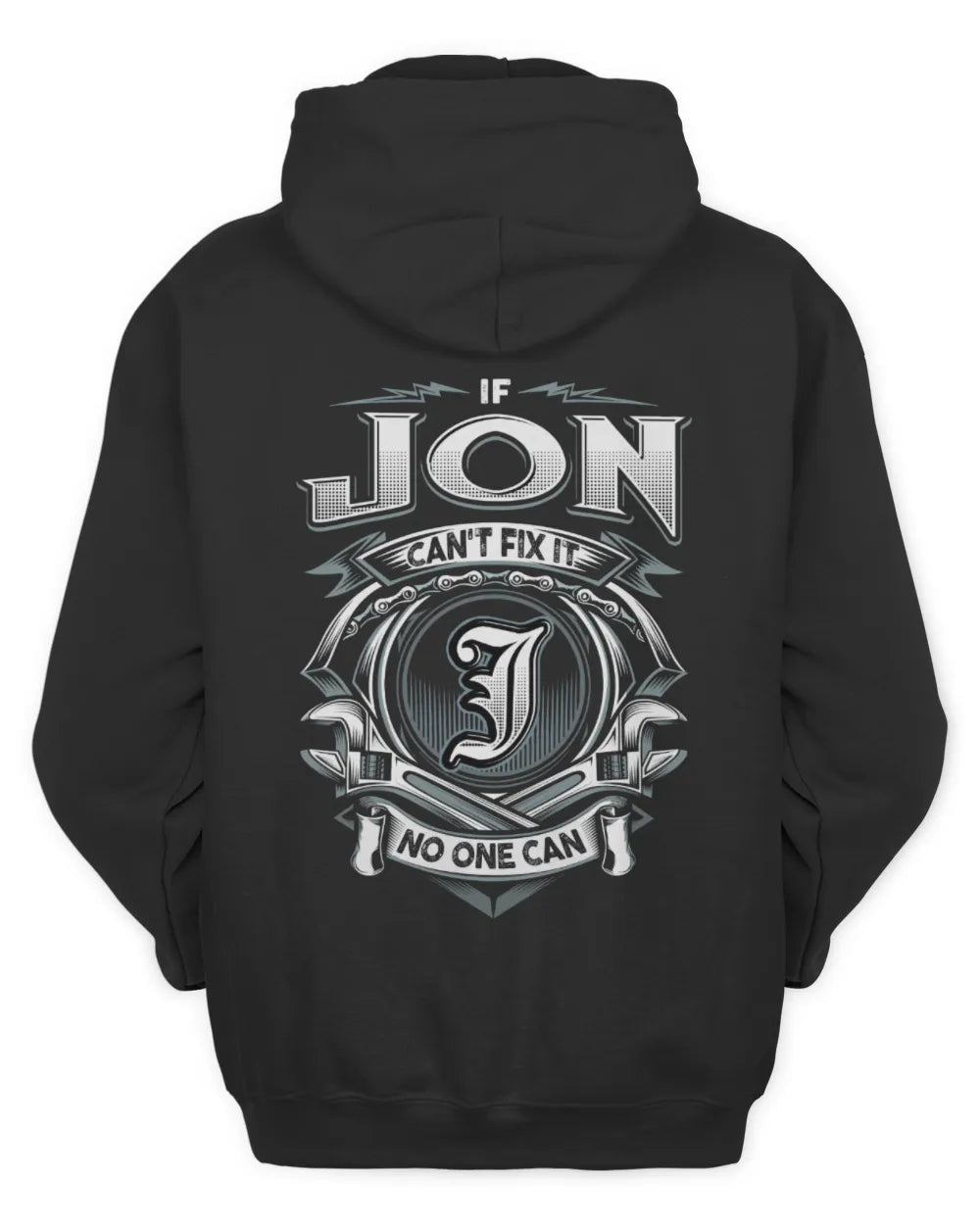 JON AP81-K4-626 - Personalized Ahmed Quote Apparel “If Ahmed Can't Fix It, No One Can” - Unisex Hoodie - Black