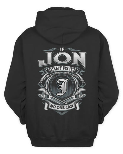 JON AP81-K4-626 - Personalized Ahmed Quote Apparel “If Ahmed Can't Fix It, No One Can” - Unisex Hoodie - Black