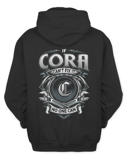 CORA AP81-K4-626 - Personalized Ahmed Quote Apparel “If Ahmed Can't Fix It, No One Can” - Unisex Hoodie - Black
