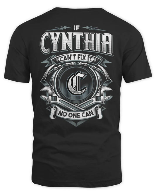 CYNTHIA AP81-K4-626 - Personalized Ahmed Quote Apparel “If Ahmed Can't Fix It, No One Can” - Unisex Standard T-Shirt - Black