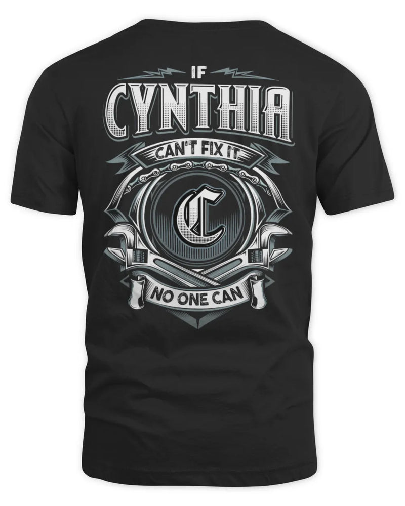 CYNTHIA AP81-K4-626 - Personalized Ahmed Quote Apparel “If Ahmed Can't Fix It, No One Can” - Unisex Standard T-Shirt - Black