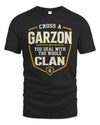 GARZON NT1-K008 Cross A/An NAME, You Deal With the Whole Clan | Personalized Vintage T-Shirt