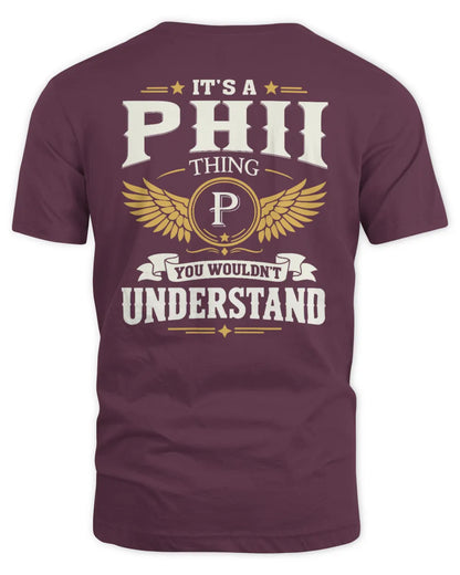 PHII KT06-M008 It’s a [NAME] Thing – You Wouldn’t Understand | Personalized Vintage T-Shirt - Unisex Standard T-Shirt - Maroon
