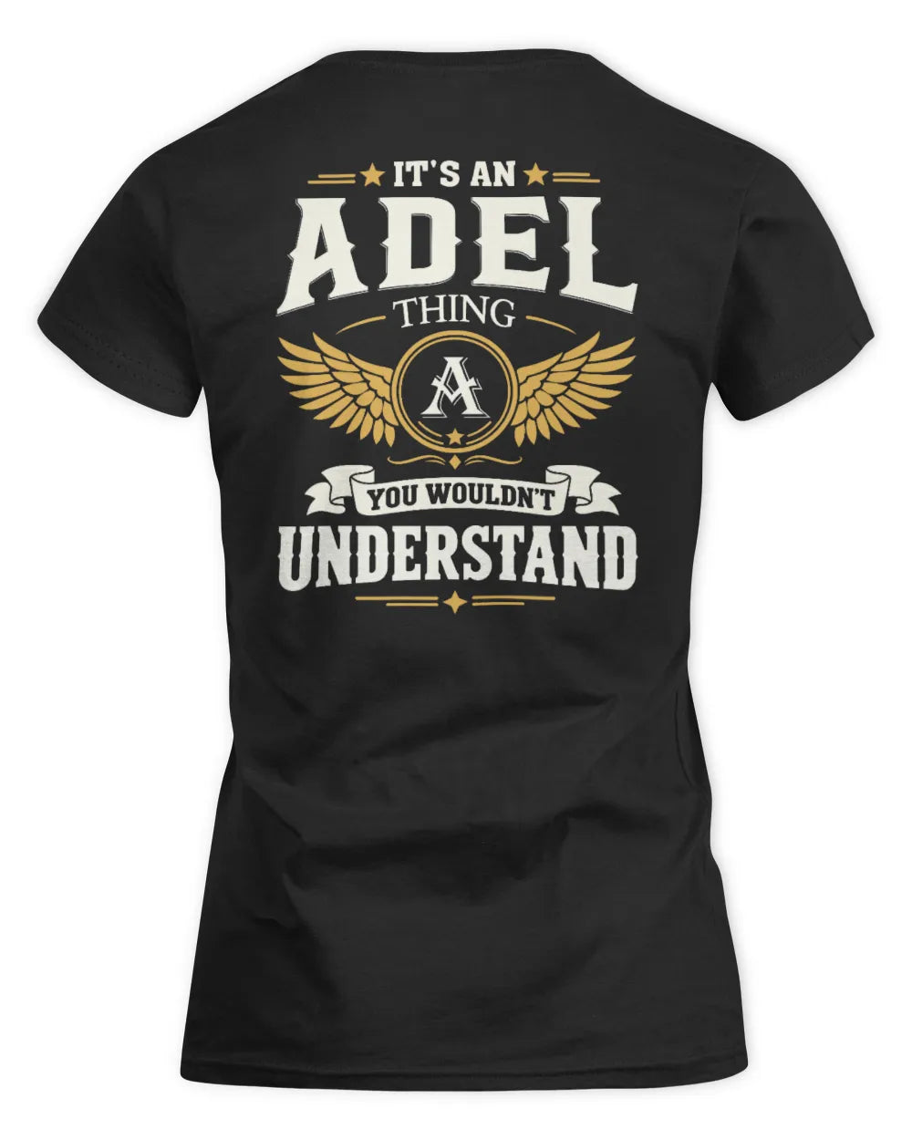 ADEL KT06-M008 It’s a [NAME] Thing – You Wouldn’t Understand | Personalized Vintage T-Shirt - Women's Standard T-Shirt - Black